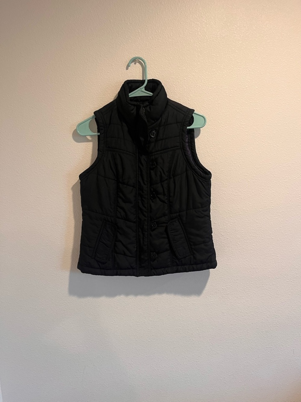 Black Quilted Puffer Vest